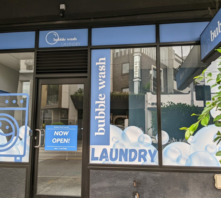 bubble wash front